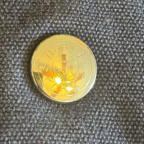 Hermes Dark Blue and Dark Green Tote Bag Good Condition - Picture 10 of 10